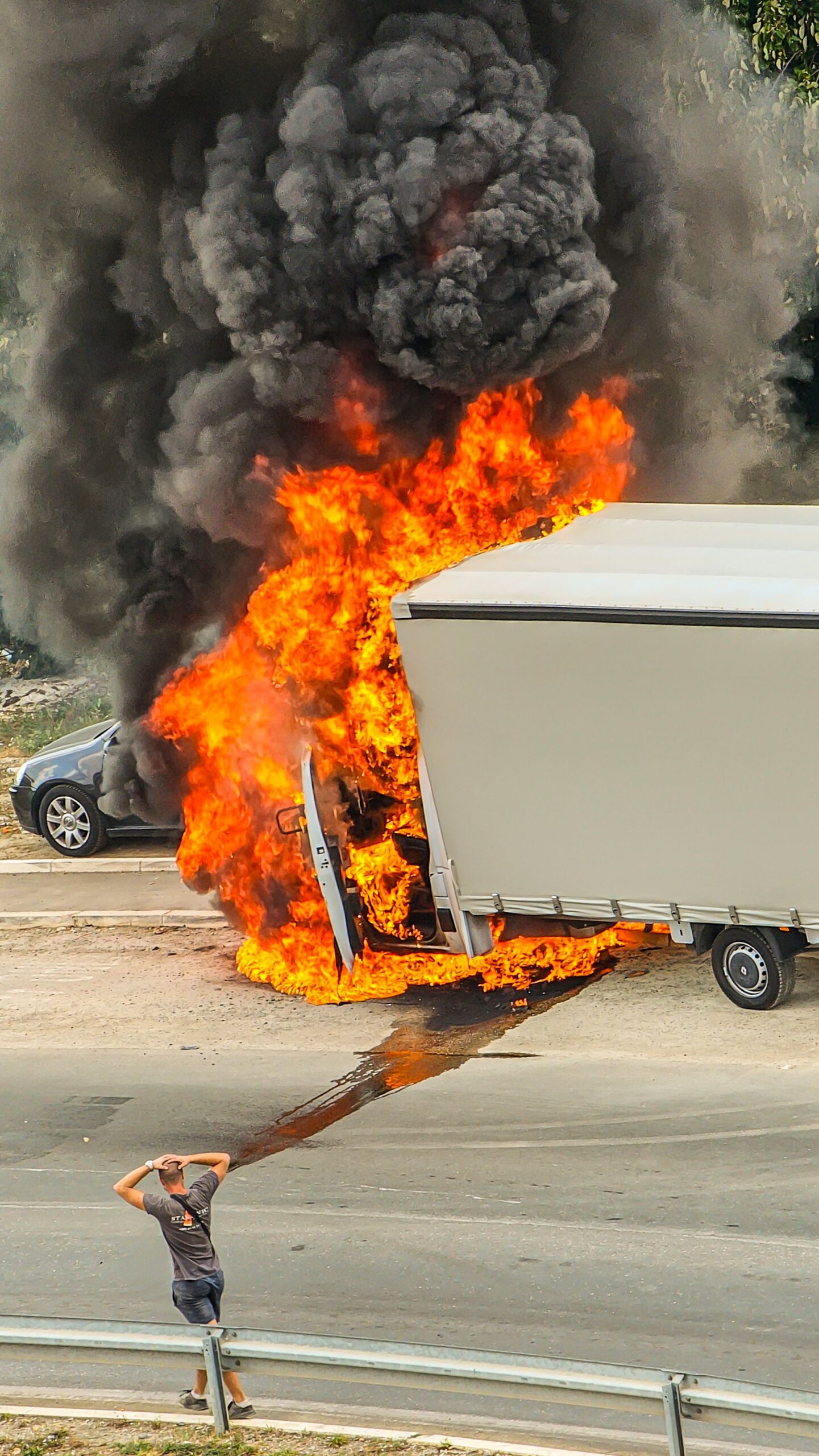 Truck Driver Killed & Others Severely Injured in Fiery Four-Semi Crash on I-65 in Maury County
